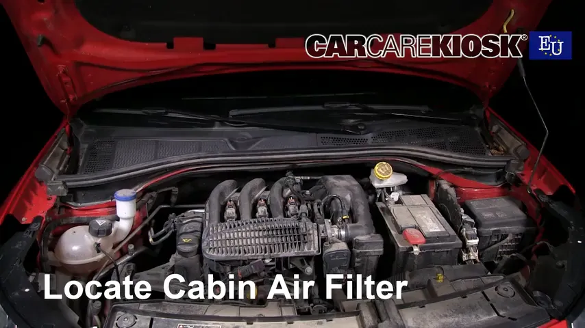 2015 Citroen C4 Cactus Feal 1.2L 3 Cyl. Turbo Filtre à air (intérieur) Changement